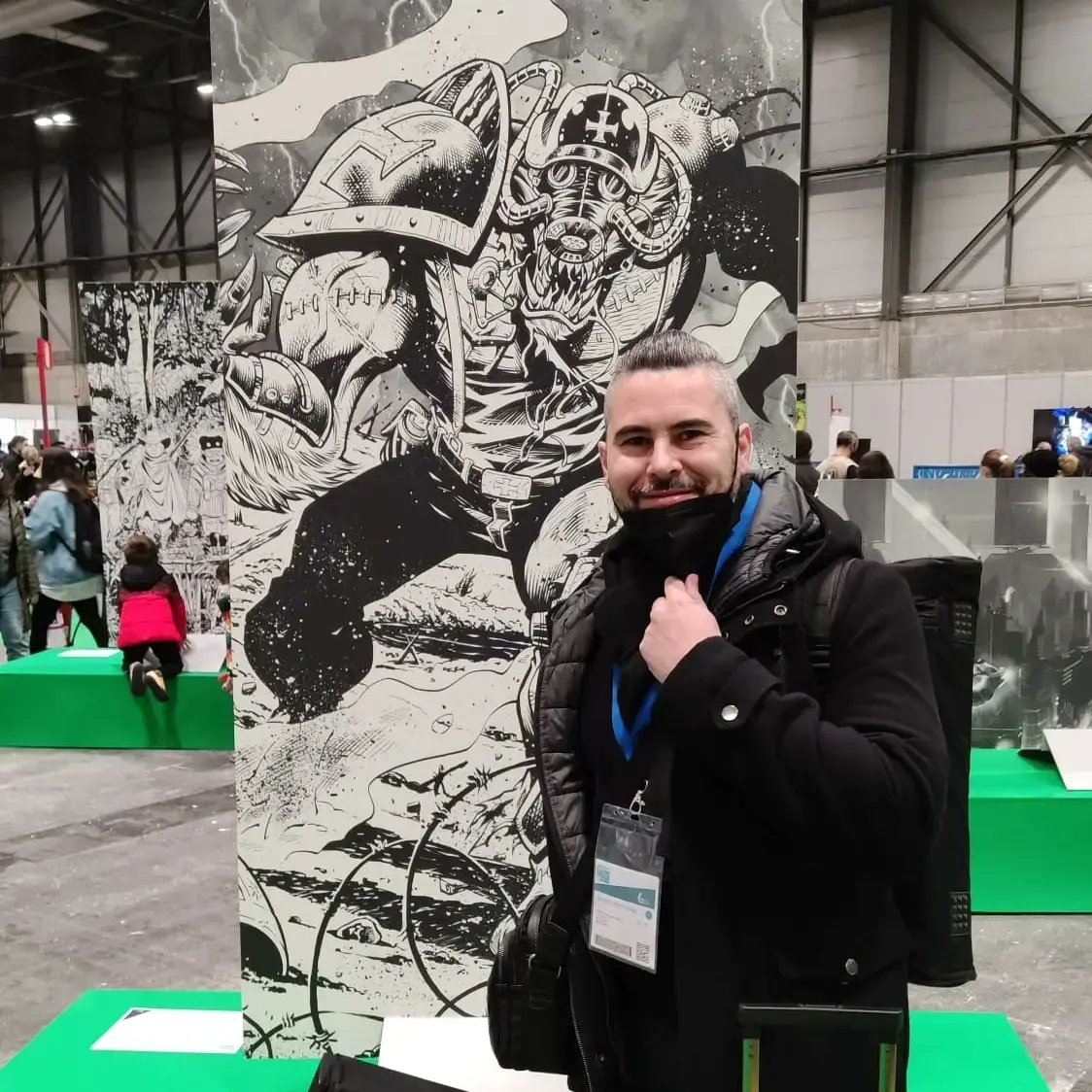 JordiTarragona6's tweet photo. Exposiciรณn en la pasada๐๐ @ComicPopUpMad , con una de las paginas que dibuje para " Red Agent: Beast of Belgium ", para la editorial #zenoscope @Zenescope. @dave_franchi @cecidlcruz #JoeBrusha @JordiTarragona6 #redagent https://t.co/tCWosgNdm3