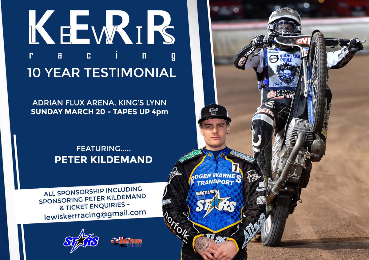 Lewi Kerr (@lewiskerrracing) on Twitter photo RIDER ANNOUNCEMENT
🟦<a href="/peterkildemand/">Peter Kildemand#2⃣5⃣</a> 🟦
Awesome to have Peter in the line up, kings Lynn recent signing and a real exciting rider. You don’t want to miss this!
Adrian Flux Arena
Sunday March 20th
4pm RIDER ANNOUNCEMENT
🟦<a href="/peterkildemand/">Peter Kildemand#2⃣5⃣</a> 🟦
Awesome to have Peter in the line up, kings Lynn recent signing and a real exciting rider. You don’t want to miss this!
Adrian Flux Arena
Sunday March 20th
4pm