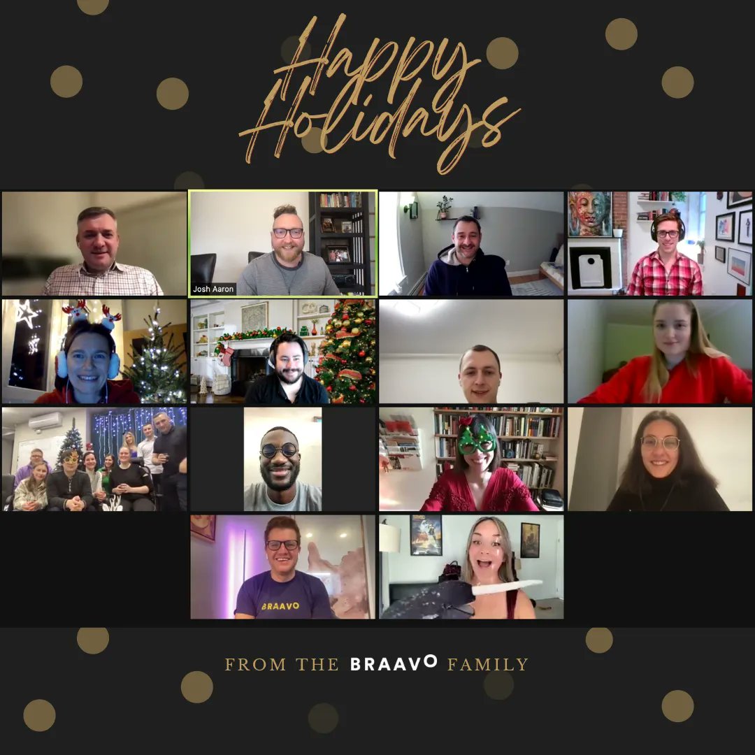getbraavo's tweet photo. Having members from all around the world makes it a little more difficult to get together often, but when we do, it's incredible ✨ Wishing everyone and their loved ones a Happy Holidays from the Braavo family! ❤️🎊 https://t.co/DvwQgLeCPR