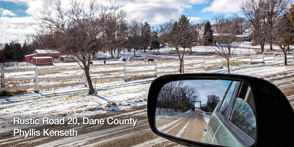 WisconsinDOT's tweet photo. Take a #RusticRoad and enjoy the view as you travel through Wisconsin this holiday season! Download a free copy of the guide and explore Wisconsin’s winter beauty. https://t.co/4wl0yjlYSU https://t.co/9EDNBIpChu