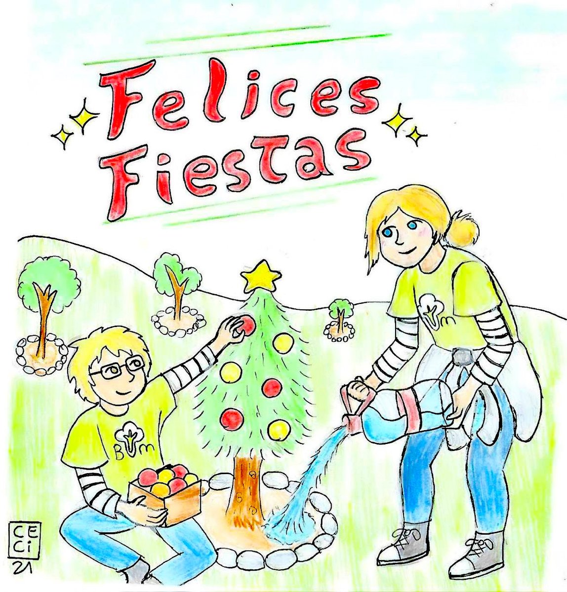 BosqueUrbanoMA's tweet photo. Desde la plataforma ciudadana @BosqueUrbanoMA os deseamos ¡felices fiestas! ¡Que disfrutéis de los próximos días con mucha salud y en la mejor de las compañías! 🤗 #YoQuieroBUM 💚🌳 https://t.co/b9b5J9dbY2