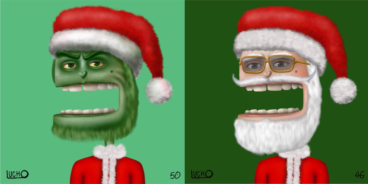 LuchoPiedrahit's tweet image. Merry Christmas from @LuchoPiedrahit!!

🎁 #NFTGiveaway

* Like
* RT
* Follow
*Tag 3 friends 
* choose Grinch or Santa

Comment your eth address and turn on notifications.

* 30 of each get one while they last! ⏰

#openseaNFT #nftartist #nfts #nft #NFTCommunity #nftcollector