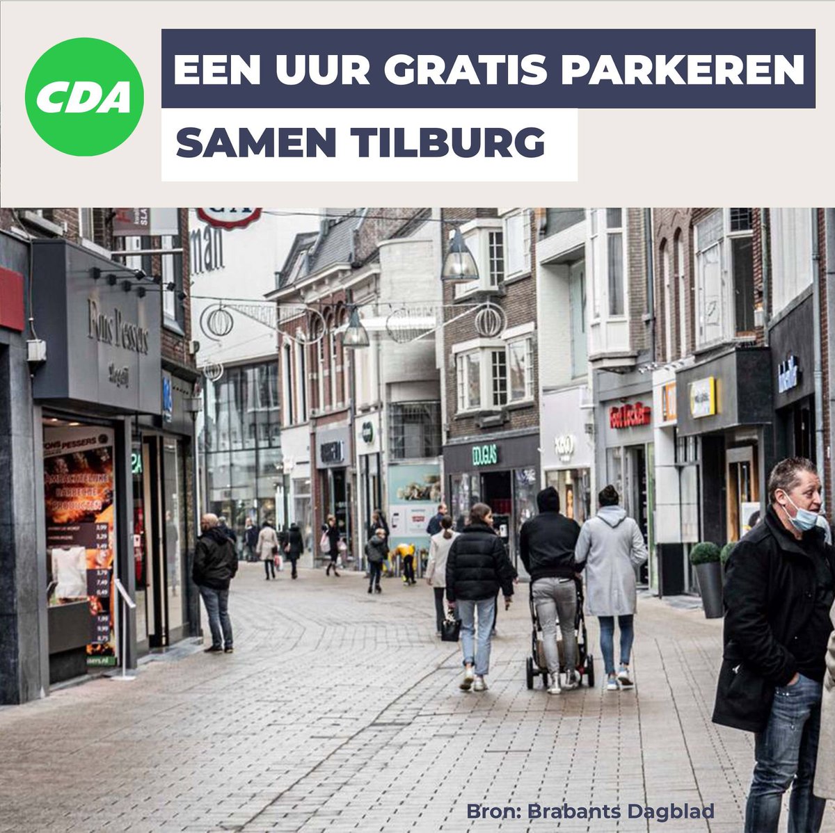 🚘OPROEP CDA: MAAK EERSTE UUR PARKEREN TIJDELIJK GRATIS 

👉🏻CDA Tilburg doet een oproep om parkeren in de winkelgebieden een uur tijdelijk gratis te maken. Het wordt daarmee voor inwoners makkelijker om ondernemers te steunen.

👇🏻Lees het hele verhaal hier
bit.ly/3yShtQz