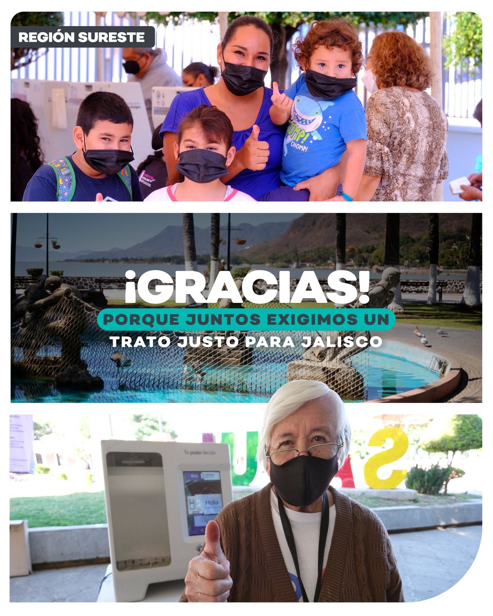 La región Sureste también dijo presente en la votación de la consulta sobre el #PactoFiscal. No cabe duda de que, cuando se trata de unir fuerzas, en Jalisco somos una referencia. Gracias por su apoyo, este triunfo democrático es de todas y todos.