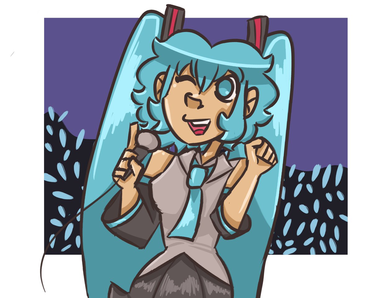 I'll sing a song for you okay!~ 
-
RTs appreciated

#初音ミク #miku #mikufanart #HatsuneMiku
