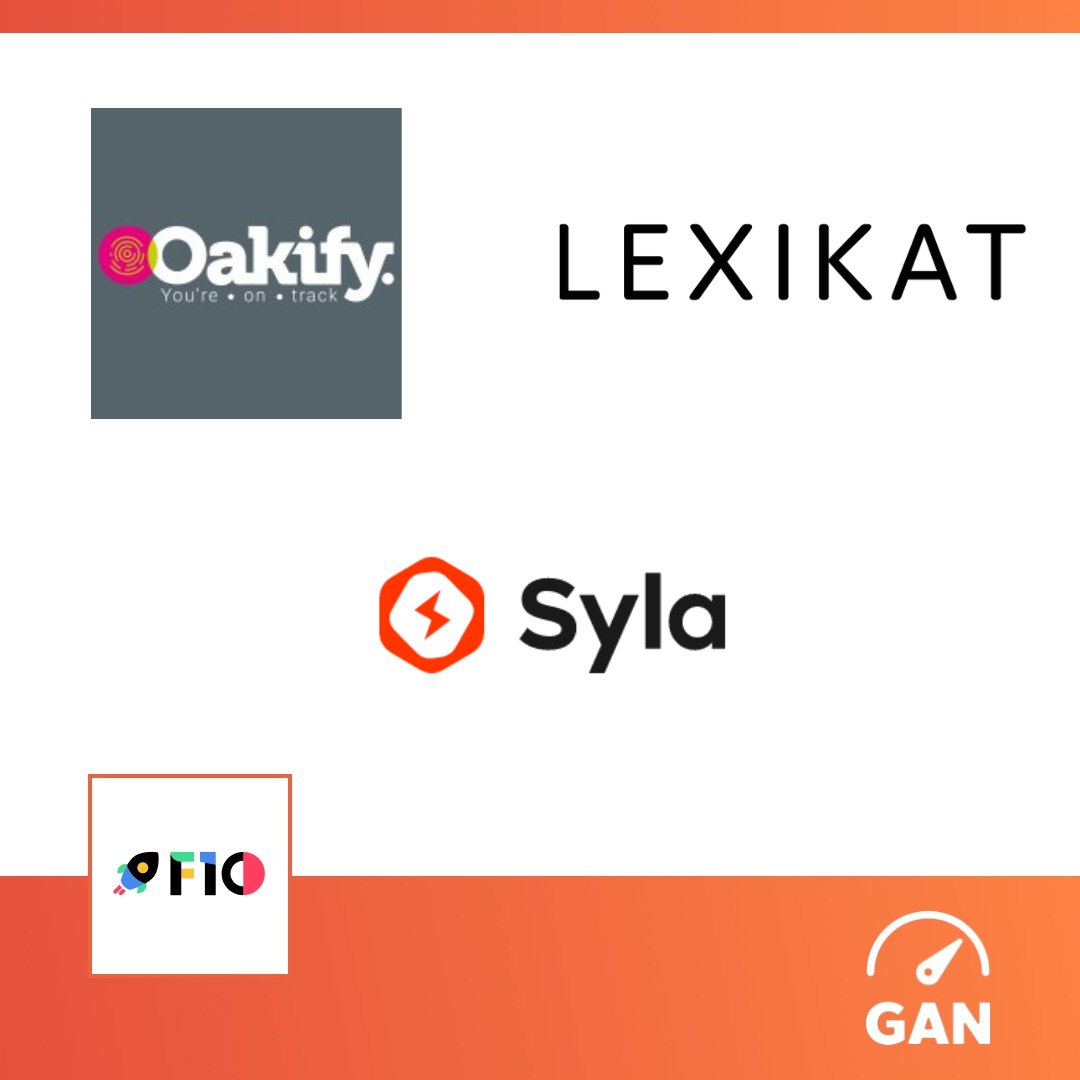 GANConnect's tweet photo. Welcome Kryptonium, @LexikatTech, @OakifyAi, and @sylapower, the latest startups from @F10_Accelerator. https://t.co/JiP0UwoGDj