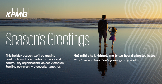 This holiday season KPMG will be supporting our partner schools with gifts and scholarship awards, and contributing to community organisations across Aotearoa.
home.kpmg/nz/en/home/abo…