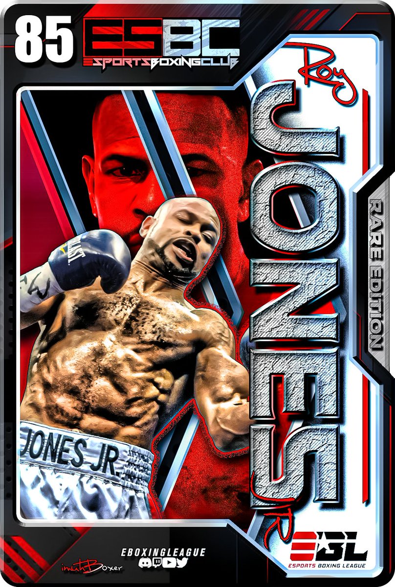 eBoxingLeague's tweet photo. Fighter Card #85 is @RealRoyJonesJr for the @ESBCGame #eBoxingLeague

Gain priority use of the legendary Champ in #EBL events!

Get this card in your inventory here https://t.co/6nIuWZARUI

@imuhboxer @Grapplurr @TobiasFx
#ESBC #ESBCgame #boxing #yallmustveforgot https://t.co/B9BcliOzDc
