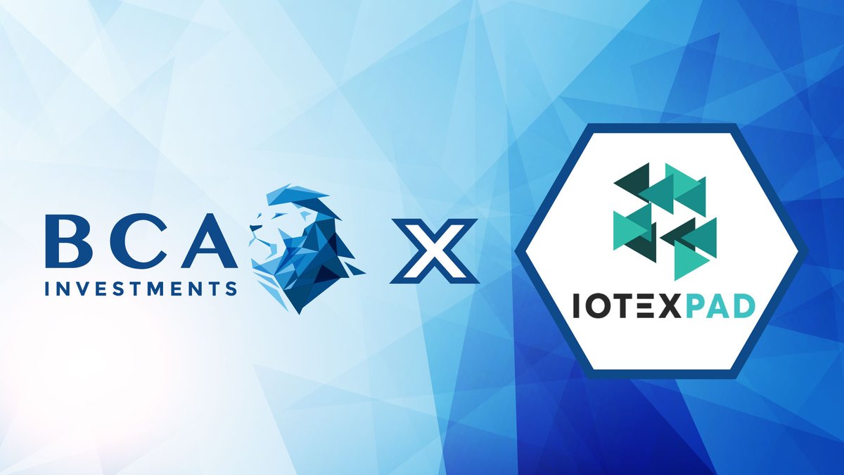 BCAi x IoTeXPad: We have partnered with the first ever native #Launchpad on #Iotex 🥳🥳

<a href="/iotexPad/">IoTeXPad</a> provides their community with safe projects, and allows projects to fully focus on development 🙌
 $TEX #BCAi 

Read all about the advantages of #iotexpad 👇
bcainvestments.com/blog/partnersh…