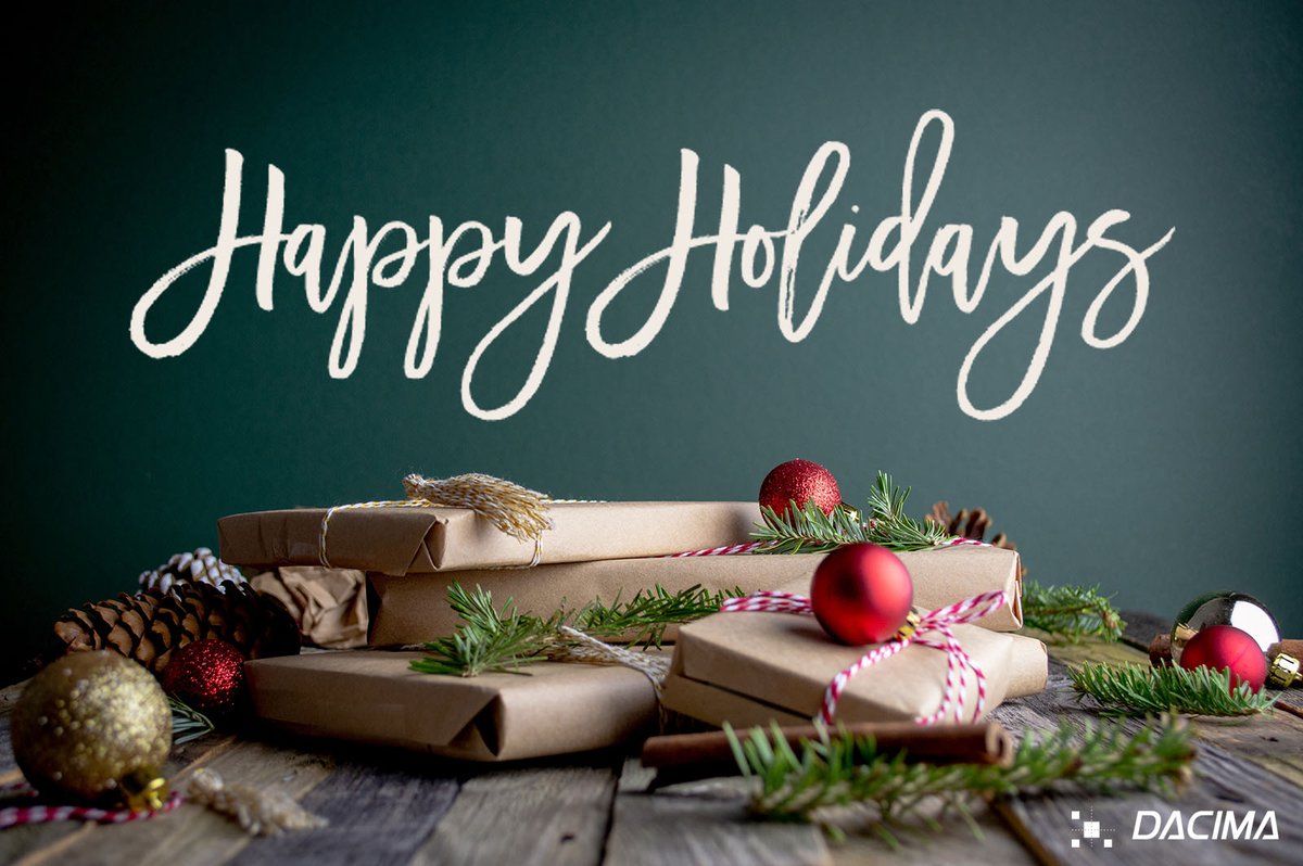 Dacima_Software's tweet photo. DACIMA team wishes you a happy holiday and healthy New Year! The past year has not been easy for everyone. We are so grateful for your continued support and partnership. We look forward to working with you in 2022. https://t.co/98TlcDcmvB