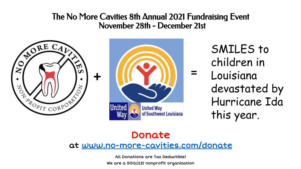 Nomorecavities's tweet photo. It's that time of the year!!! Join us as we bring smiles to kids in Louisiana #Nomorecavities #donate #dental #love #kids #help https://t.co/CLfkEN9iyj
