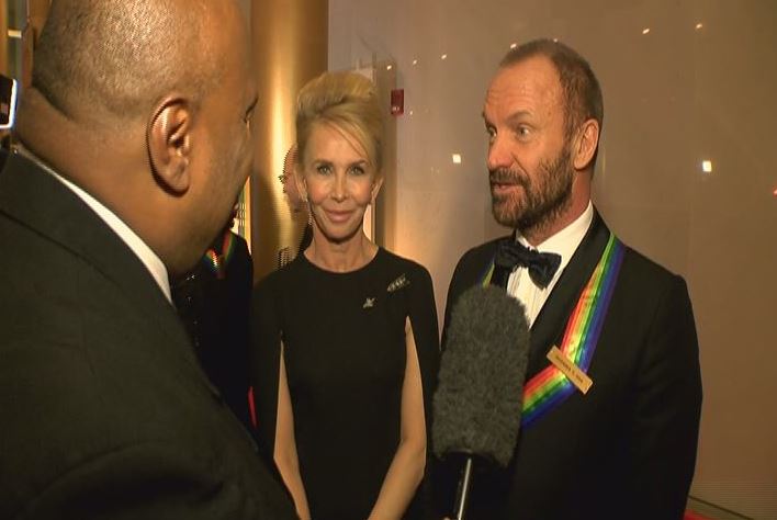 Promotion of tonight's Kennedy Center Honors on CBS inspired a flashback moment from being on the Red Carpet with Sting in 2014.
