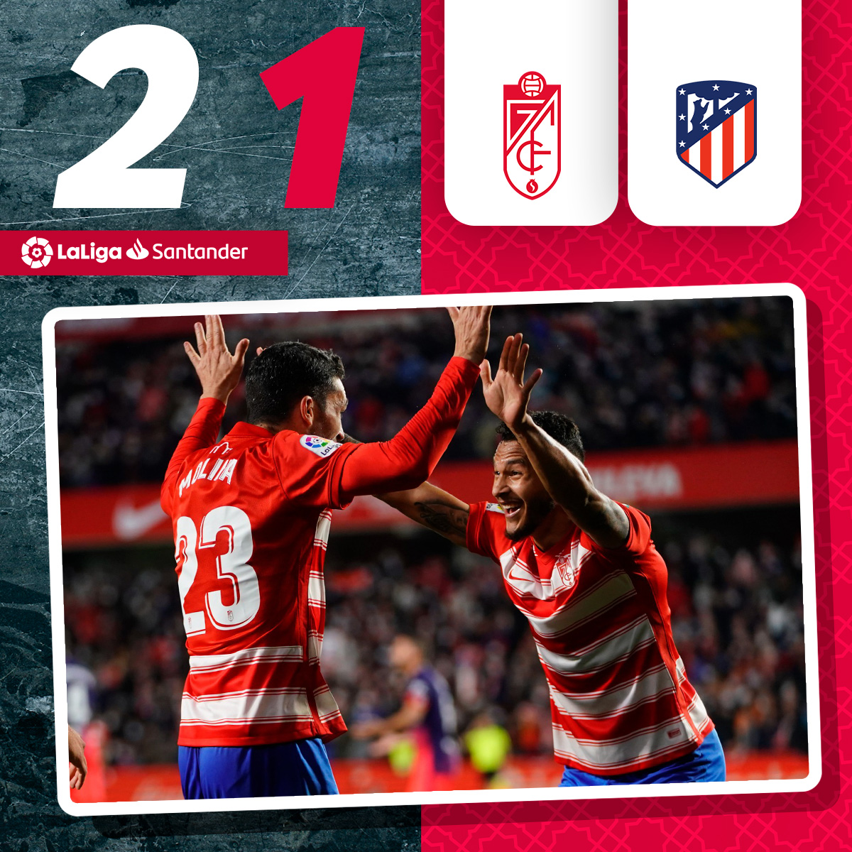 GranadaCF's tweet photo. Por lo que sufrimos. 
Por lo que trabajamos. 
Por lo que creemos. 
Por lo que luchamos. 
Porque tenemos la mejor afición del mundo. 

¡GANAMOS CARAJO! ¡VAAAAMOS MI GRANADA! ❤️⚪️

#GranadaAtleti #EternaLucha https://t.co/AIguPXcomY