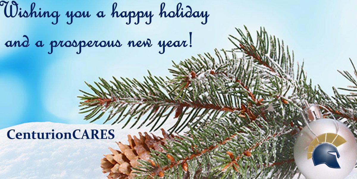 CenturionCares's tweet photo. Centurion Cares wishes you a joyful #Holiday Season and a healthy and Happy New Year! #Christmas #Christmas2021 https://t.co/wz4rwtByS7