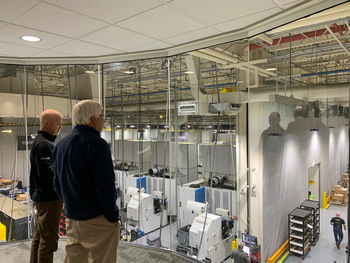 ChuckMorseForNH's tweet photo. Thank you to @sigsauerinc for giving me a tour of their Newington Headquarters. NH is lucky to have such an incredible company providing more than 2,700 good-paying jobs and manufacturing some of the highest quality firearms for our military and law enforcement. #nhpolitics https://t.co/fWmjXvoPoG