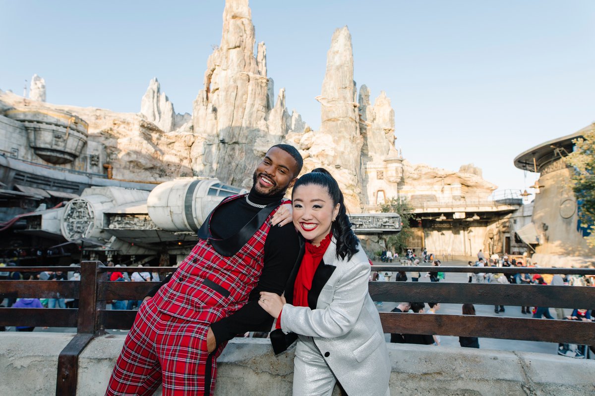 FreeformTV's tweet photo. .@trevorjackson5 and @shrrycola spreading the holiday cheer are ~my~ Happiest Place on Earth. Check out the festivities as they cohost the Disney Parks Magical Christmas Day Parade. Don’t miss it Christmas morning on @ABCNetwork. #DisneyChristmasCelebration https://t.co/wvbnFRFQNx
