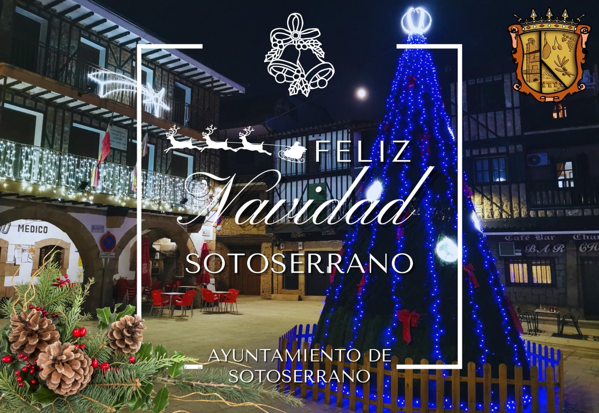 sebastiarequejo's tweet photo. 🎄 Desde Sotoserrano os deseamos ¡FELIZ NAVIDAD! 🎅👑🌟 #Navidad #FelizNavidad #Sotoserrano #SierradeFrancia #Salamanca https://t.co/JQWFZYr5Ju