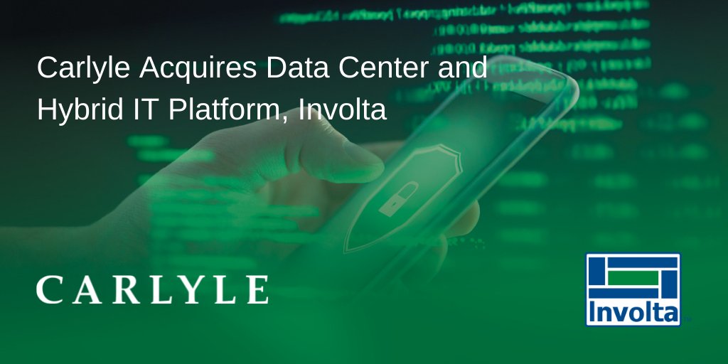 arkdatacenters's tweet photo. Involta is pleased to announce a new investment partner, @OneCarlyle. This partnership allows Involta access to global resources designed to help grow our company and ability to offer cutting-edge technology and services to our customers. https://t.co/WYtrkSihpN https://t.co/d3qk5Bbbb4