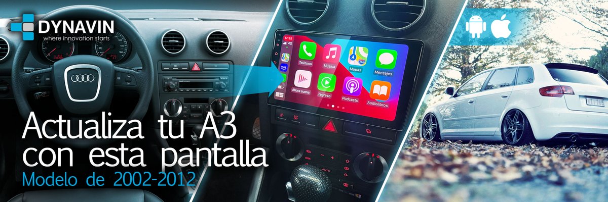 Dynavin España (@dynavinespana) on Twitter photo Estas pantallas con carPlay y Android Auto son el toque definitivo para actualizar tu Audi A3. 
#carplay #androidauto #applecarplay #apple #caraudio #mercedes #dynavin #radio #customaudi #tunningaudi #a3 #pantallaa3 #screenaudi #audirestyling #pantallaaudi Estas pantallas con carPlay y Android Auto son el toque definitivo para actualizar tu Audi A3. 
#carplay #androidauto #applecarplay #apple #caraudio #mercedes #dynavin #radio #customaudi #tunningaudi #a3 #pantallaa3 #screenaudi #audirestyling #pantallaaudi