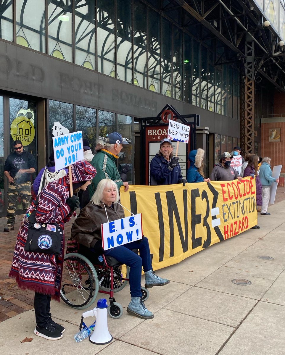 joshua4justice's tweet image. We appreciate all of you for showing up to make a difference for future generations. Help us tell the Army Corps of Engineers to order an environmental impact statement! #stopline3 #stopline3pipeline #waterislife #environmentaljustice #socialjustice #nationaldayofaction #greenbay