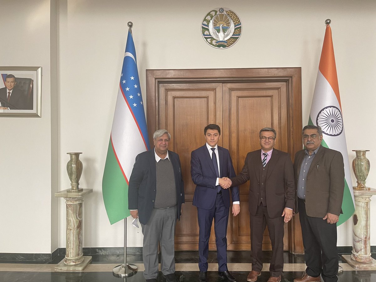 Met with Uzbekistan health minister happy to take DIVOC health to service people in Uzbekistan