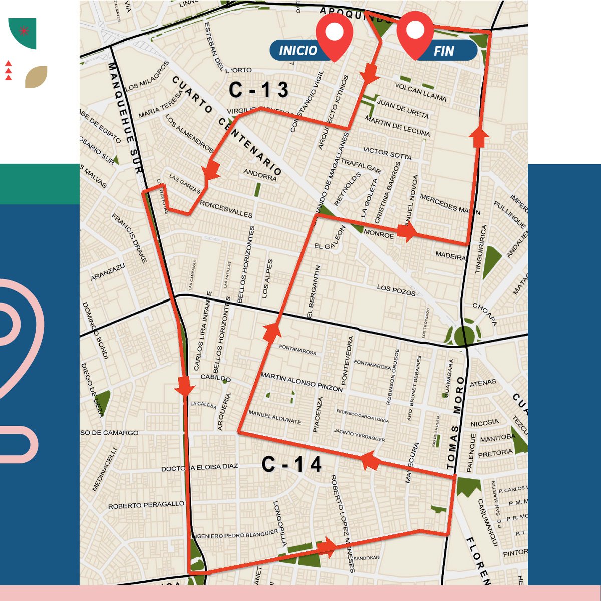 Espera al viejito pascuero 🎅 y a sus duendes durante el recorrido del Tren de Navidad 🚂 por las calles de tu barrio.  

📅 jueves 23/12
⏰ 19:30 a 22 horas 

* Por medidas de seguridad en pandemia, no es posible subirse al tren.

<a href="/LC_Decom/">Desarrollo Comunitario</a> <a href="/danielapenaloza/">Daniela Peñaloza</a>