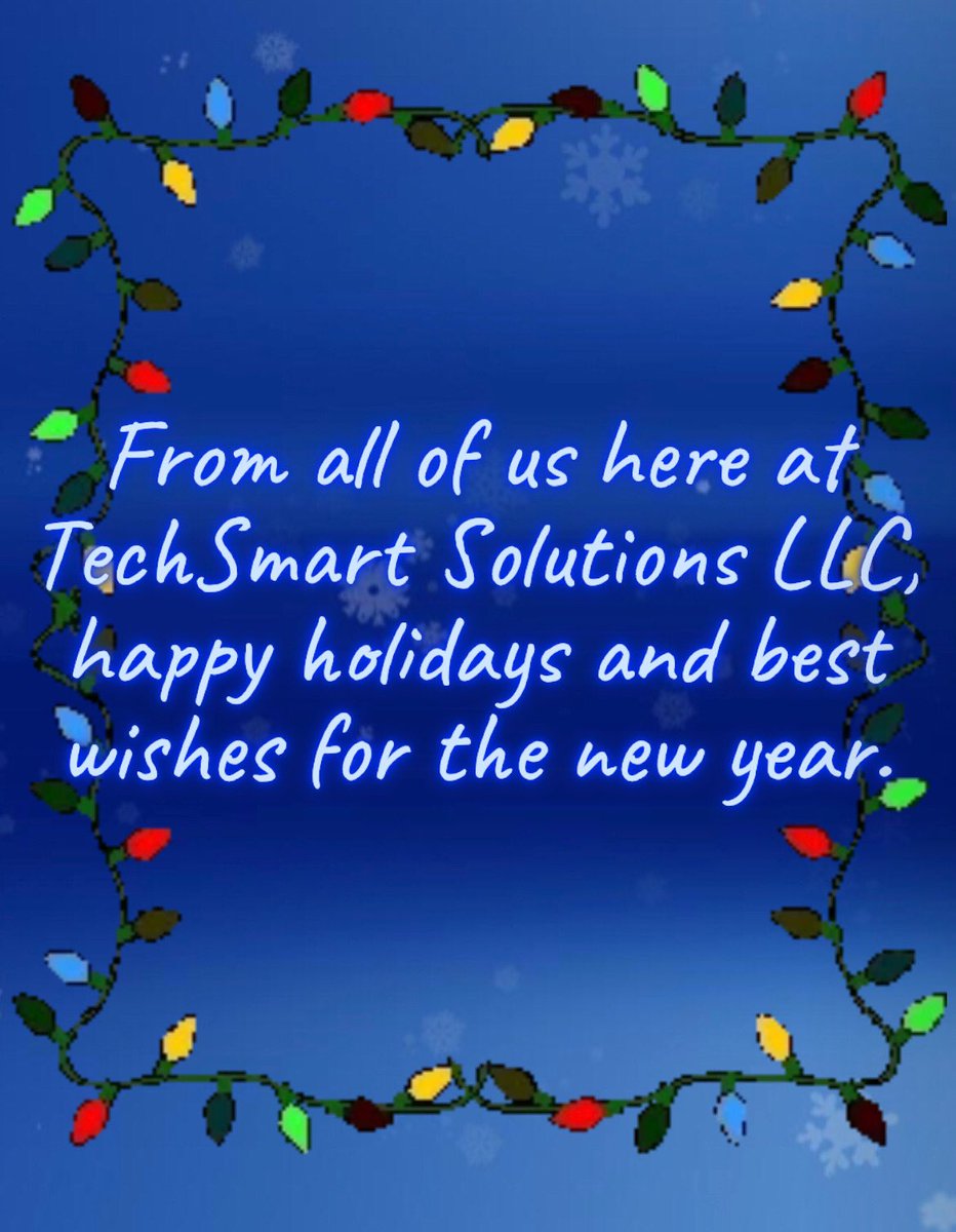 techsmartllc's tweet photo. Happy Holidays! https://t.co/oawlLfqAnE