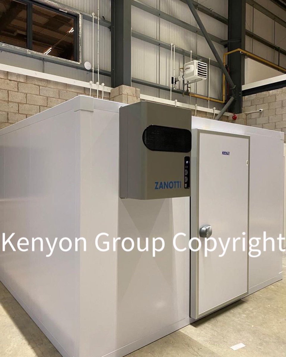 wjkenyon's tweet photo. Good evening. The Kenyon 100% modular Cold Room now fully commissioned and set to run. The unique manufacture uses profile barriers for super efficient thermal dynamics.Thank you for choosing Kenyon.
#coldrooms #modularcoldrooms #open24/7 https://t.co/gPuAIjTpNX