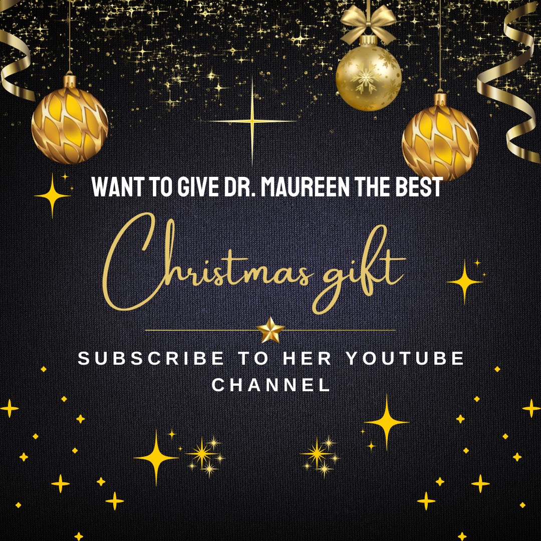 MaureenAtv's tweet photo. Bless Dr. Maureen this Christmas  by subscribing to her YouTube channel. You will also bless yourself when you stay current on life-changing messages of grace. 
•
•
https://t.co/ti4DrtESUy
•
•
#youtube #christmas #jesus #life #wordforwinners https://t.co/BmfZTDDMbZ