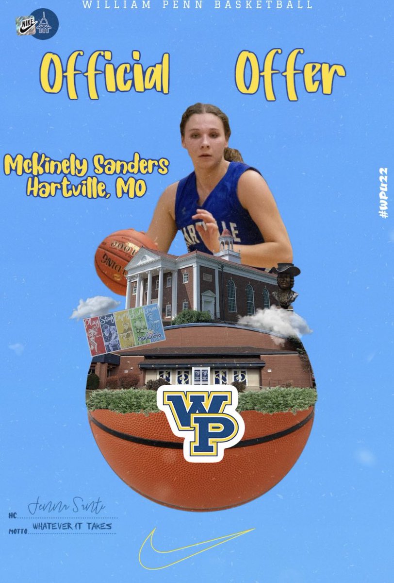 Grateful to receive an offer from William Penn University! Thank you for this opportunity! <a href="/StatesmenWBB/">William Penn Women’s Basketball</a> <a href="/jenna_santi/">Jenna Santi</a> <a href="/t25bird/">Tyler Bird</a>