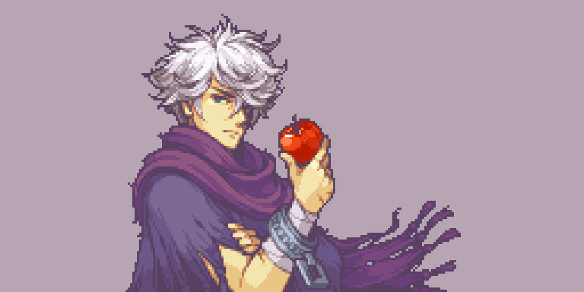 ohyesitstim's tweet photo. Where's the nearest tavern? Therion the Thief Fire Emblem GBA-styled Portrait. @octopathrpg #OctopathTraveler #pixelart #ドット絵 https://t.co/BhvKpq1NYL