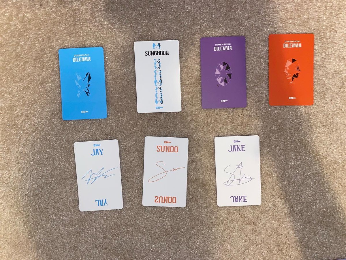 tysfish's tweet photo. wtt
Enhypen Dilemma Album
have: niki charybdis ver pc, sunghoon jewel case ver pc, sunghoon scylla ver pc, sunghoon odysseus ver pc, jay charybdis ver holo pc, sunoo odysseus ver holo pc, jake scylla ver holo pc
want: all heeseung equivalents
US ONLY
dm if interested <3 https://t.co/ATRvfRjlXJ