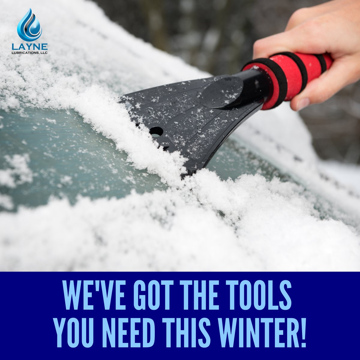 laynelub's tweet photo. Snow brushes and window scrapers are in! Support small businesses this season. We have the tools you need at #laynelubrications ❄ Call our sales team today at 203-587-0977 https://t.co/4jgSRKfJMt