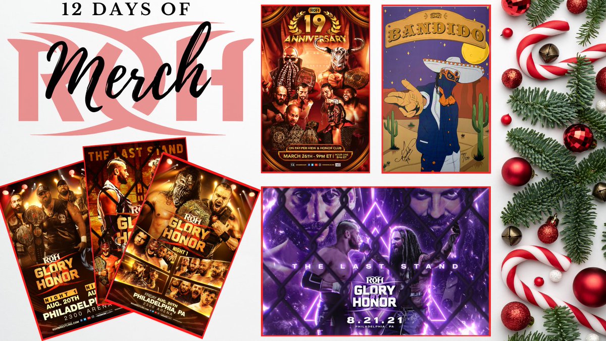 🎄 12 Days Of ROH Merch 🎄

DAY 1️⃣1️⃣ - Autographed Posters

🤝 Celebrate the holidays with your very own autographed ROH poster

🚨ROH Holiday Sale begins Saturday, 12/25

🛒 Shop Here: bit.ly/3mubWLD

#12daysofmerch