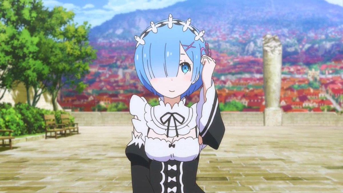 PocketMonstrOTD's tweet photo. Fuck it. Nonbinary character of the whenever is Rem from Re:Zero! She is agender and uses he/she pronouns! (Headcanon) https://t.co/Mfr0t4ramK