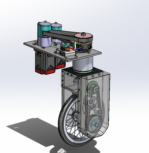 robomakery's tweet photo. Here is a rendering of the wheel for our next version of our pediatric powerchair. This version will have "swerve steering" which will allow each wheel to be independently controlled. We are using ROS with oDrive controllers. https://t.co/g1jwXzkSsn