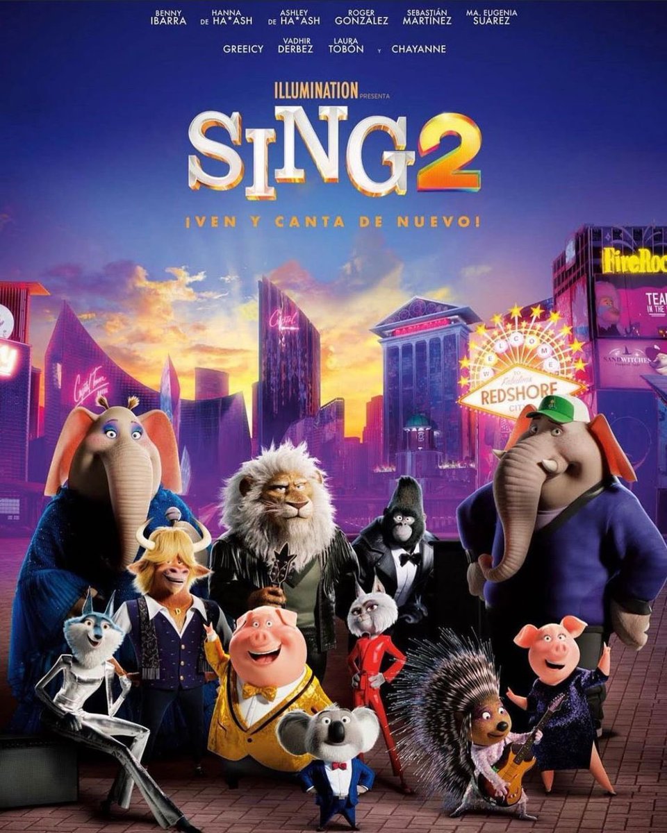 rogerlateshow's tweet photo. 🎬🐷🦍🔝 ¡Hoy! Se estrena #Sing2 después de 5 años de espera sabremos que ha pasado con los personajes que ya conocíamos y conoceremos a nuevos talentos @rogergzz es #Jhonny …¡No se la pierdan! Disponible en todas las salas de cine 🎬🐷🦍🔝

#RogerGonzalezShow #RGS #Sing2 #Movie https://t.co/FCUdCZEstz