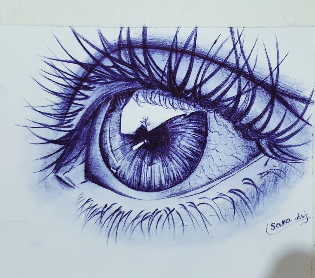 Realistic eye with blue... - Shubham Kairi Art_Realistic | Facebook