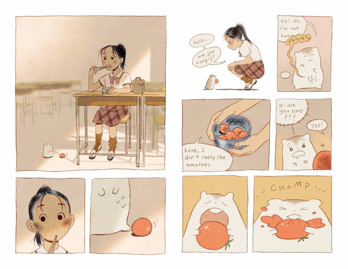 (1/5) 🐹 today i am sharing my short comic from over the summer, 'freewheeling'.
a story about growing up when you're feeling small.

link to itch in the replies >>> 