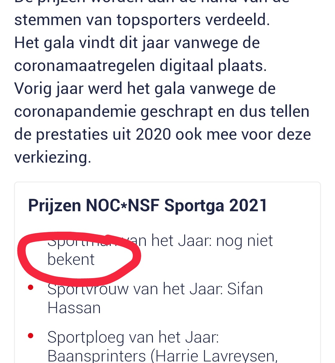 Mijn god, dat je zoiets uit je toetsenbordje krijgt. #sportgala <a href="/NUnl/">NU.nl</a>