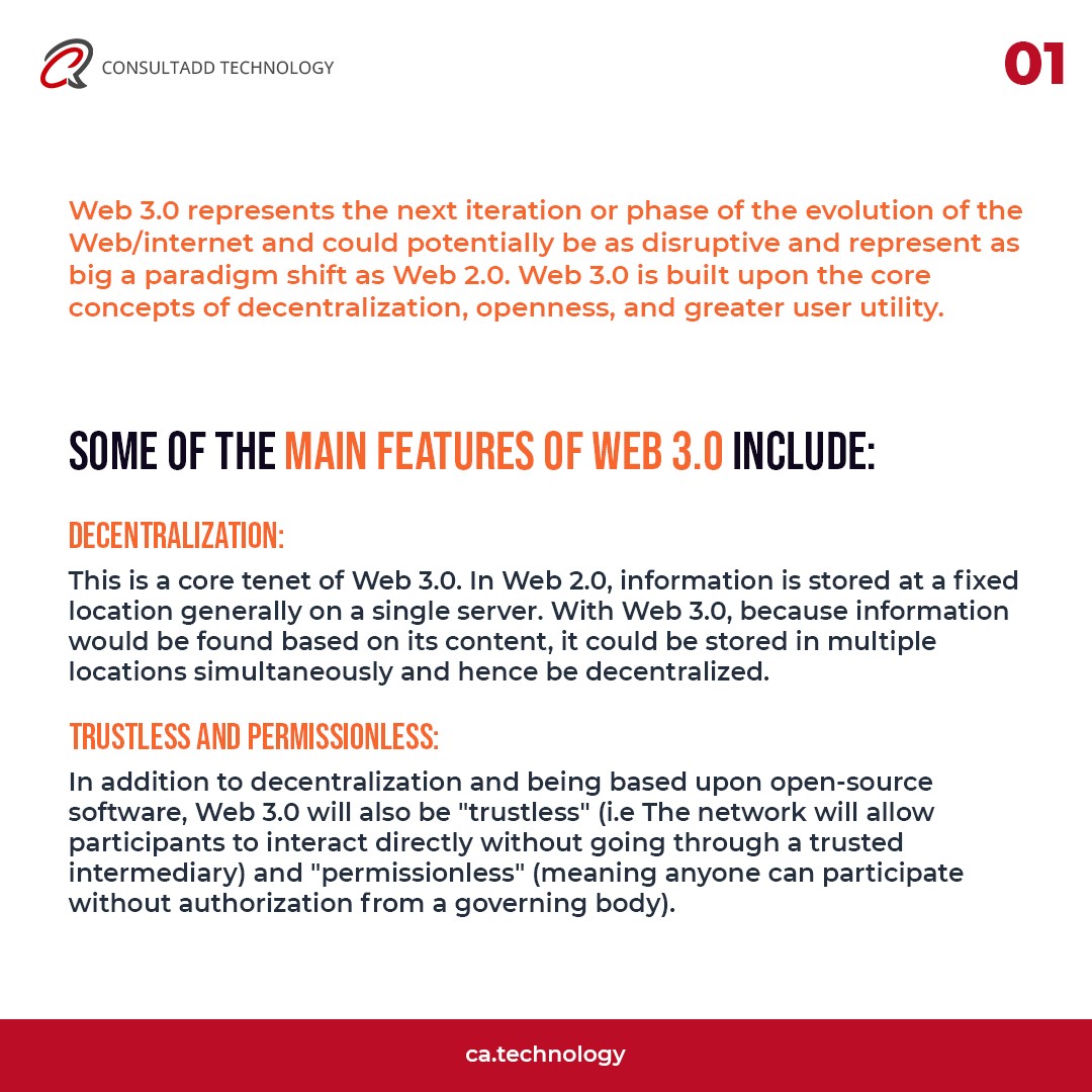 consultaddtech's tweet photo. Web 3.0 is the next stage of the web evolution that would make the internet process information with near human like intelligence through the power of AI systems. Here's walkthrough on Web 3.0 and its benefits.

#Web3 #AI #MachineLearning #SoftwareDeveloper #CaTechnology https://t.co/cgz4xdBqqx
