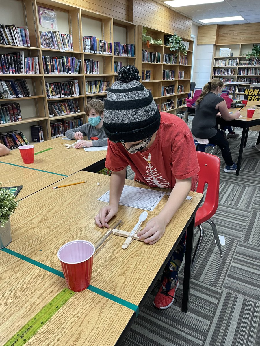 mskcorbin's tweet photo. Using the Design Process to make Marshmallow Catapults! ☕️ #hsdlearns  @GrnValley https://t.co/YKABZm6unW