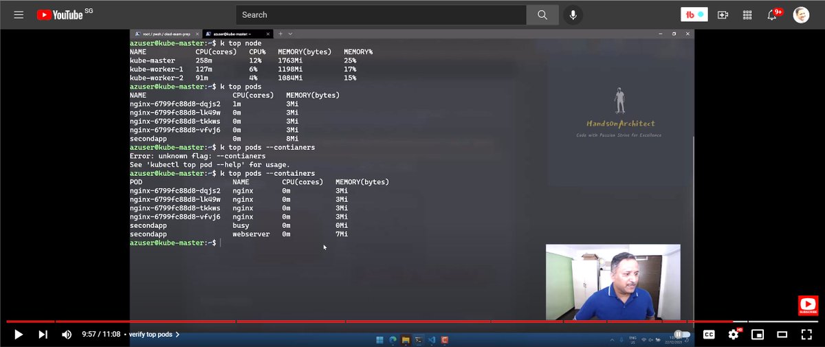 nileshgule's tweet photo. Want to know which nodes in your #kuberentes cluster are using more resources like RAM / CPU?
Install metrics server by following this video in less than 10 mins to aggregate Kubernetes metrics ๐ฝ๏ธ๐บ๐
https://t.co/kYmqqV3GxZ
#k8s #azure #cloudnative #metricsserver https://t.co/v904AoFplV