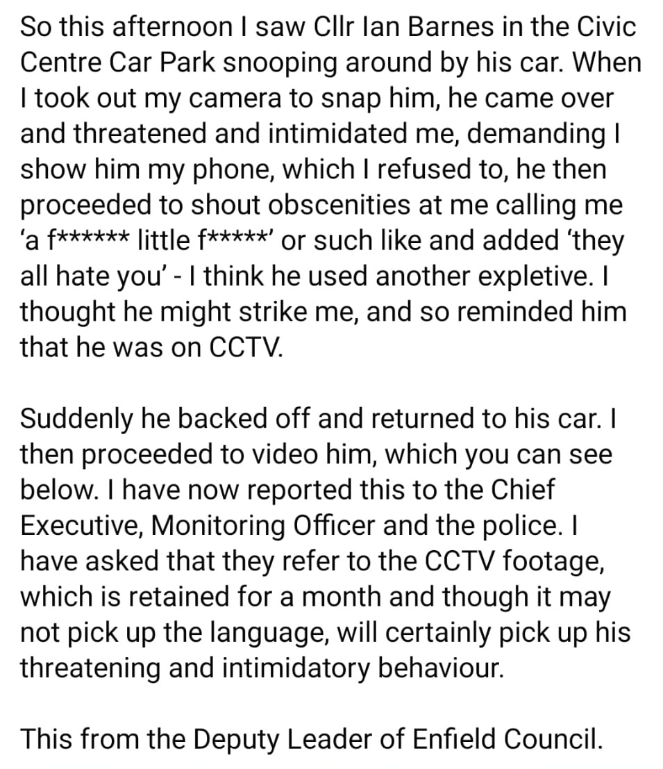 2/ Obscene 'Active Travel' advocate <a href="/EnfieldCouncil/">Enfield Council</a>