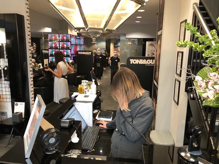 All our fabulous team are working hard, they are a joy, busy but calm, happy doing what they do best as a team. Well done and thank you to all our lovely clients helping us work safely together and making our day 😍