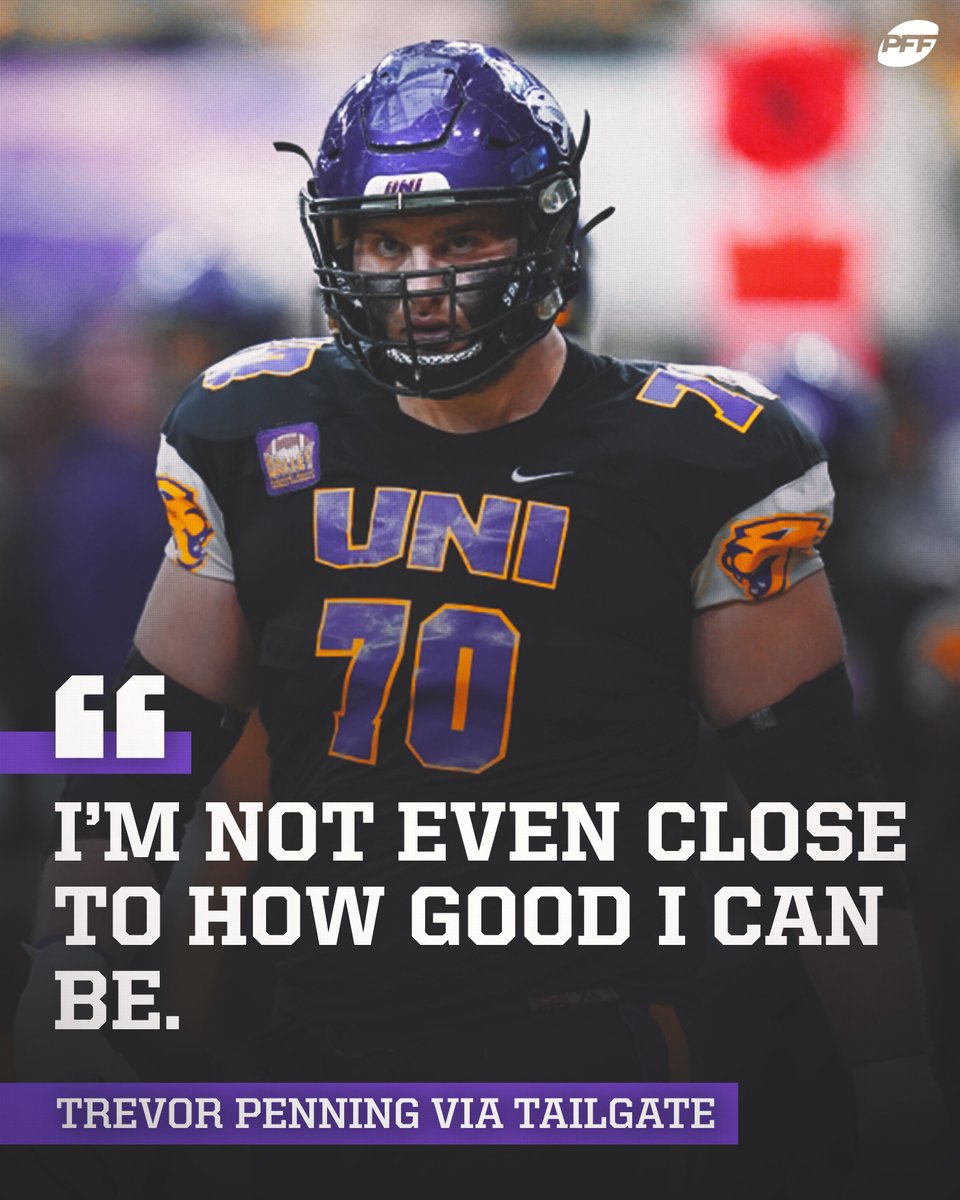 More in store for Trevor Penning 😈

<a href="/UNIFootball/">UNI Football</a>
