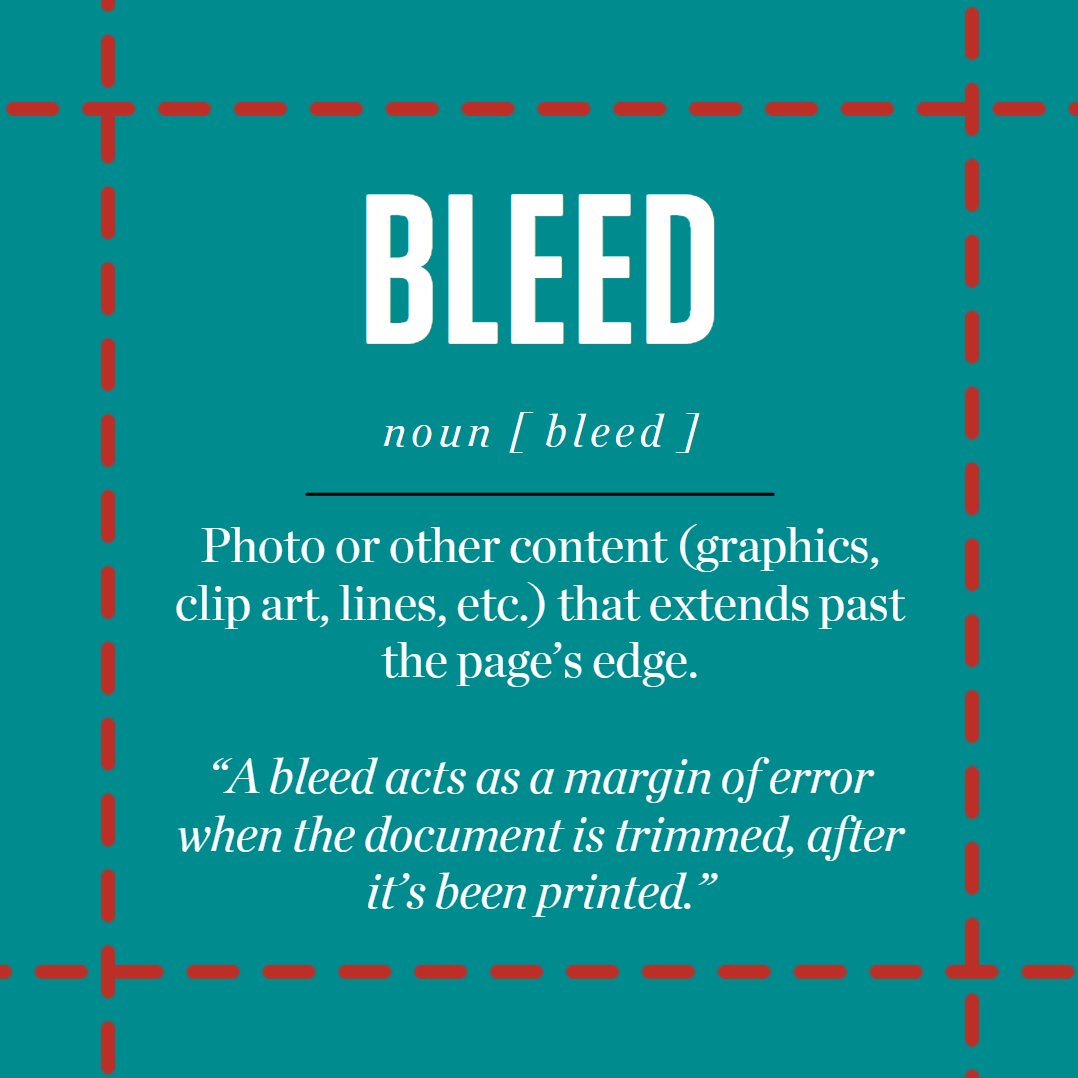 VarsityYearbook's tweet photo. #DefiningYearbook
-
-
-
Remember this one! Bleed is important to ensure your final product is exactly what you have designed on the screen.
#designtips #bookdesign #pagedesign #coverdesign #bookcover #photography #journalism #yearbook #edesign #graphics #graphicdesign https://t.co/hnBrmM2tGB