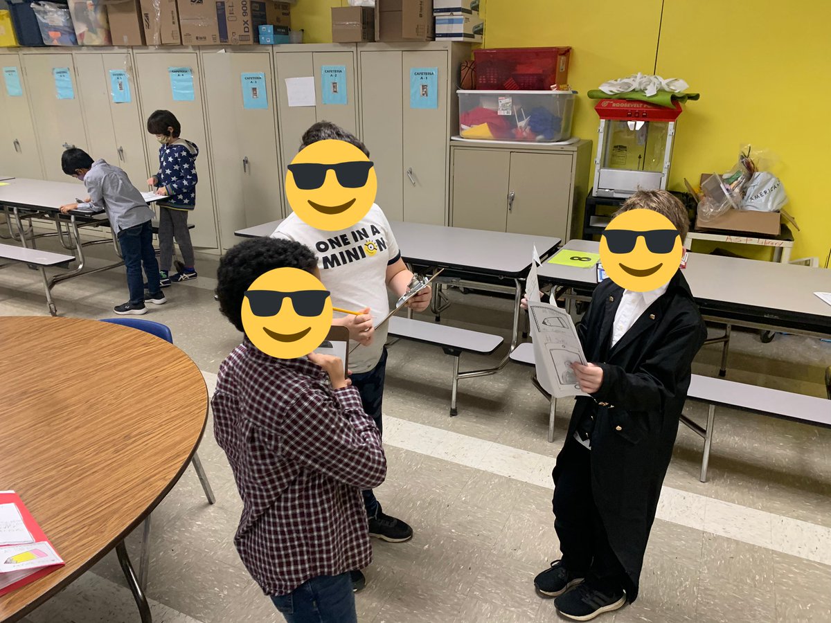 MsLeonardoClass's tweet image. Some 4th and 5th grade ELA classes had their living wax museum today. Students have been researching and reading biographies and today they dressed up as their person. We had everyone from the Beatles to Thomas Edison to Malala to Anne Frank📚