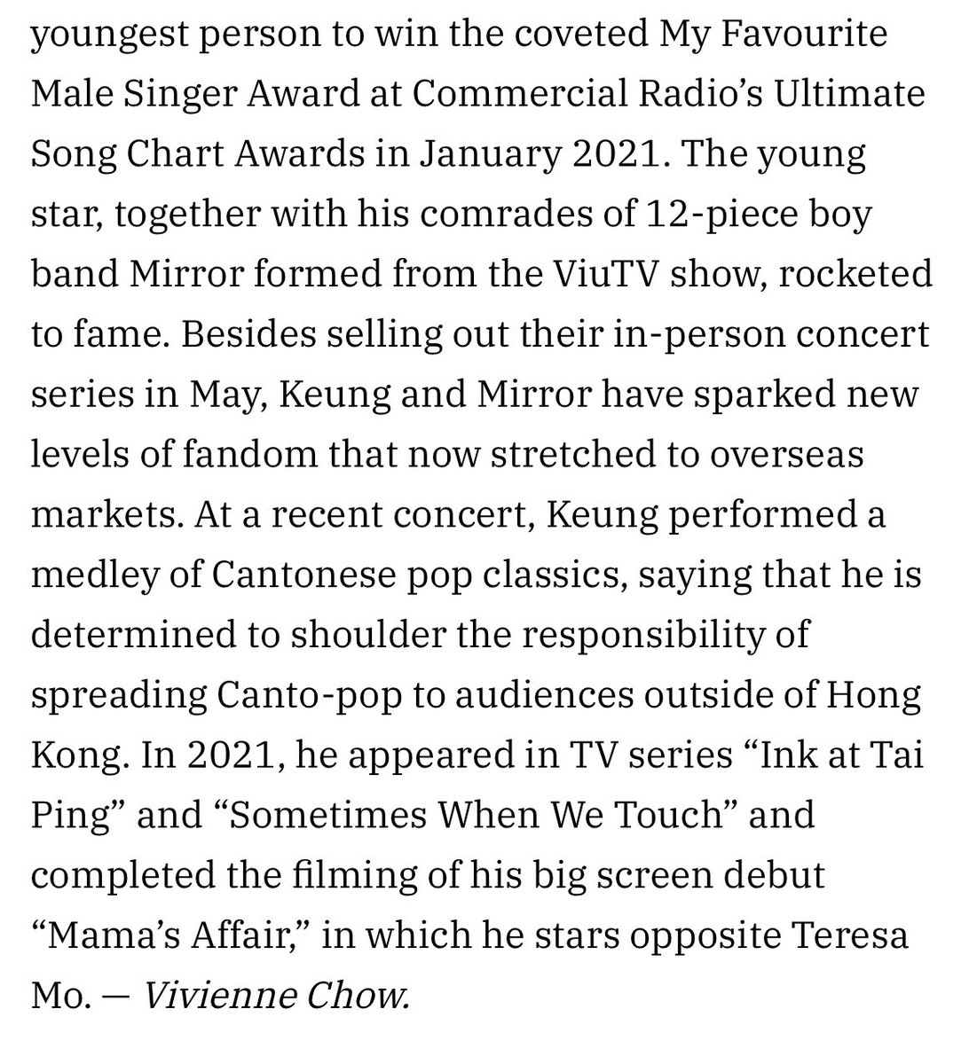 VivienneChow's tweet photo. And Keung To of @MirrorHK12 from Hong Kong, is on the @Variety list🔥 https://t.co/1b3ZzCf0xE