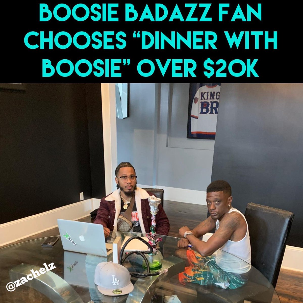 Zach_Elz's tweet photo. What would you choose? Dinner with Boosie or 20K? #boosiebadazz https://t.co/2gez2B9zjl